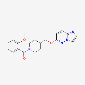 4-({Imidazo[1,2-b]pyridazin-6-yloxy}methyl)-1-(2-methoxybenzoyl)piperidine