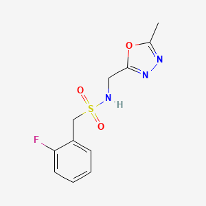 1-(2-fluorophenyl)-N-[(5-methyl-1,3,4-oxadiazol-2-yl)methyl]methanesulfonamide