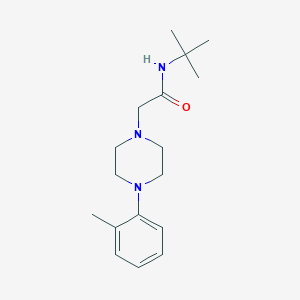 N-tert-butyl-2-[4-(2-methylphenyl)piperazin-1-yl]acetamide