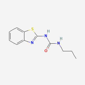 molecular formula C11H13N3OS B1224603 1-(1,3-Benzothiazol-2-yl)-3-propylurea 