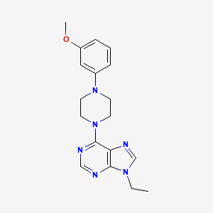 9-ethyl-6-[4-(3-methoxyphenyl)piperazin-1-yl]-9H-purine