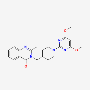 3-{[1-(4,6-Dimethoxypyrimidin-2-yl)piperidin-4-yl]methyl}-2-methyl-3,4-dihydroquinazolin-4-one