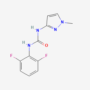 molecular formula C11H10F2N4O B12246071 1-(2,6-difluorophenyl)-3-(1-methyl-1H-pyrazol-3-yl)urea 