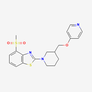 4-Methanesulfonyl-2-{3-[(pyridin-4-yloxy)methyl]piperidin-1-yl}-1,3-benzothiazole