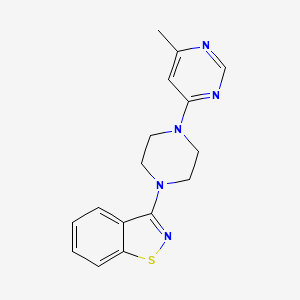 3-[4-(6-Methylpyrimidin-4-yl)piperazin-1-yl]-1,2-benzothiazole