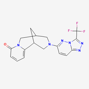 11-[3-(Trifluoromethyl)-[1,2,4]triazolo[4,3-b]pyridazin-6-yl]-7,11-diazatricyclo[7.3.1.0^{2,7}]trideca-2,4-dien-6-one