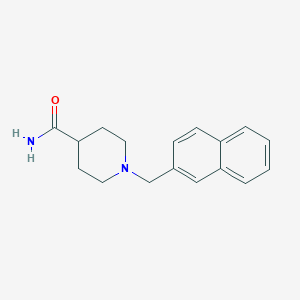 1-[(Naphthalen-2-yl)methyl]piperidine-4-carboxamide