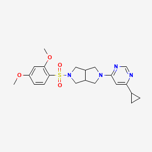 4-Cyclopropyl-6-[5-(2,4-dimethoxybenzenesulfonyl)-octahydropyrrolo[3,4-c]pyrrol-2-yl]pyrimidine