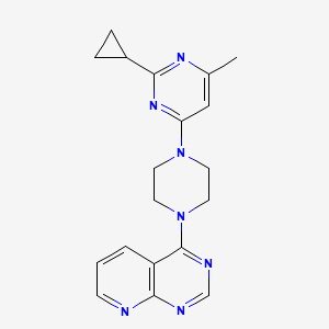 2-Cyclopropyl-4-methyl-6-(4-{pyrido[2,3-d]pyrimidin-4-yl}piperazin-1-yl)pyrimidine