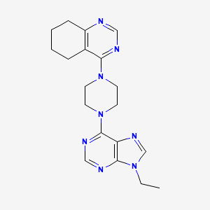 4-[4-(9-ethyl-9H-purin-6-yl)piperazin-1-yl]-5,6,7,8-tetrahydroquinazoline