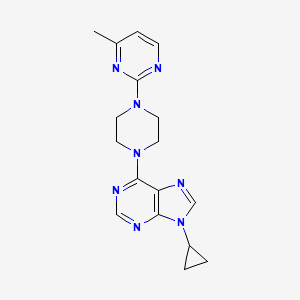 9-cyclopropyl-6-[4-(4-methylpyrimidin-2-yl)piperazin-1-yl]-9H-purine