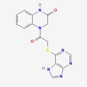 4-[(7H-purin-6-ylsulfanyl)acetyl]-3,4-dihydroquinoxalin-2(1H)-one