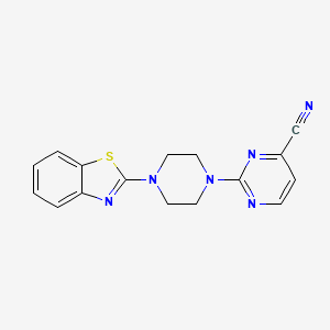 2-[4-(1,3-Benzothiazol-2-yl)piperazin-1-yl]pyrimidine-4-carbonitrile