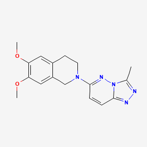 6,7-Dimethoxy-2-{3-methyl-[1,2,4]triazolo[4,3-b]pyridazin-6-yl}-1,2,3,4-tetrahydroisoquinoline