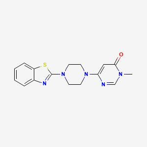 6-[4-(1,3-Benzothiazol-2-yl)piperazin-1-yl]-3-methyl-3,4-dihydropyrimidin-4-one