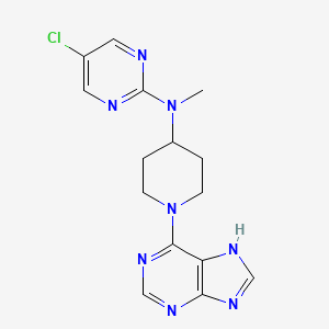 5-chloro-N-methyl-N-[1-(9H-purin-6-yl)piperidin-4-yl]pyrimidin-2-amine