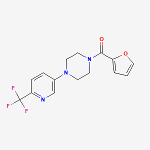 1-(Furan-2-carbonyl)-4-[6-(trifluoromethyl)pyridin-3-yl]piperazine