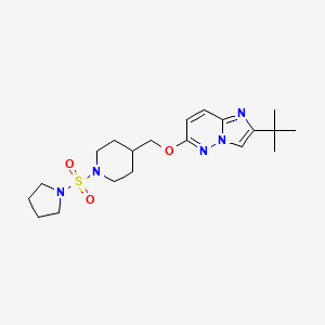 4-[({2-Tert-butylimidazo[1,2-b]pyridazin-6-yl}oxy)methyl]-1-(pyrrolidine-1-sulfonyl)piperidine