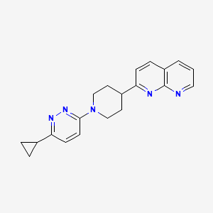 2-[1-(6-Cyclopropylpyridazin-3-yl)piperidin-4-yl]-1,8-naphthyridine