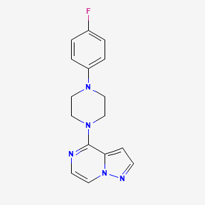 1-(4-Fluorophenyl)-4-{pyrazolo[1,5-a]pyrazin-4-yl}piperazine