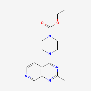 molecular formula C15H19N5O2 B12246387 Ethyl 4-{2-methylpyrido[3,4-d]pyrimidin-4-yl}piperazine-1-carboxylate 