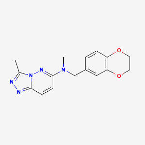 N-[(2,3-dihydro-1,4-benzodioxin-6-yl)methyl]-N,3-dimethyl-[1,2,4]triazolo[4,3-b]pyridazin-6-amine