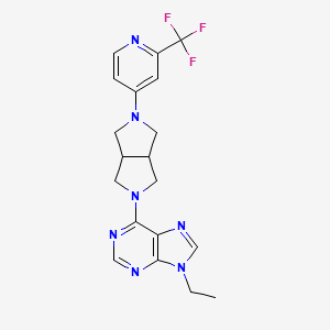 9-ethyl-6-{5-[2-(trifluoromethyl)pyridin-4-yl]-octahydropyrrolo[3,4-c]pyrrol-2-yl}-9H-purine