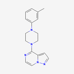 1-(3-Methylphenyl)-4-{pyrazolo[1,5-a]pyrazin-4-yl}piperazine