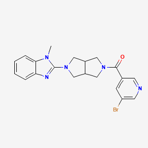 2-[5-(5-bromopyridine-3-carbonyl)-octahydropyrrolo[3,4-c]pyrrol-2-yl]-1-methyl-1H-1,3-benzodiazole