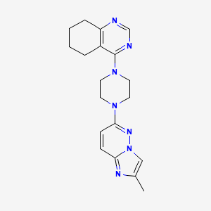 4-(4-{2-Methylimidazo[1,2-b]pyridazin-6-yl}piperazin-1-yl)-5,6,7,8-tetrahydroquinazoline