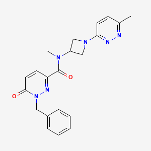 1-benzyl-N-methyl-N-[1-(6-methylpyridazin-3-yl)azetidin-3-yl]-6-oxo-1,6-dihydropyridazine-3-carboxamide