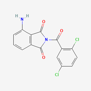 molecular formula C15H8Cl2N2O3 B1224644 4-Amino-2-[(2,5-dichlorophenyl)-oxomethyl]isoindole-1,3-dione 