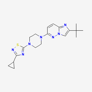 1-{2-Tert-butylimidazo[1,2-b]pyridazin-6-yl}-4-(3-cyclopropyl-1,2,4-thiadiazol-5-yl)piperazine