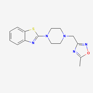 2-{4-[(5-Methyl-1,2,4-oxadiazol-3-yl)methyl]piperazin-1-yl}-1,3-benzothiazole