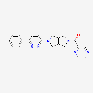 3-Phenyl-6-[5-(pyrazine-2-carbonyl)-octahydropyrrolo[3,4-c]pyrrol-2-yl]pyridazine