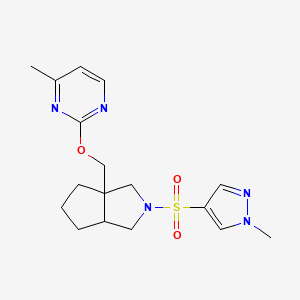 4-methyl-2-({2-[(1-methyl-1H-pyrazol-4-yl)sulfonyl]-octahydrocyclopenta[c]pyrrol-3a-yl}methoxy)pyrimidine