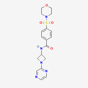 4-(morpholine-4-sulfonyl)-N-[1-(pyrazin-2-yl)azetidin-3-yl]benzamide