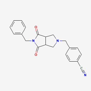 4-({5-Benzyl-4,6-dioxo-octahydropyrrolo[3,4-c]pyrrol-2-yl}methyl)benzonitrile