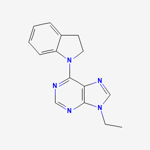 6-(2,3-dihydro-1H-indol-1-yl)-9-ethyl-9H-purine