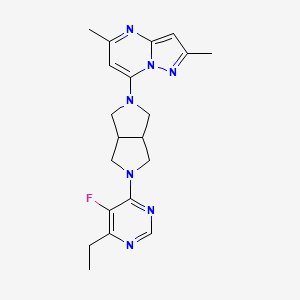 4-(5-{2,5-Dimethylpyrazolo[1,5-a]pyrimidin-7-yl}-octahydropyrrolo[3,4-c]pyrrol-2-yl)-6-ethyl-5-fluoropyrimidine