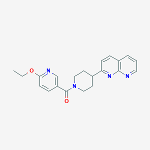 2-[1-(6-Ethoxypyridine-3-carbonyl)piperidin-4-yl]-1,8-naphthyridine