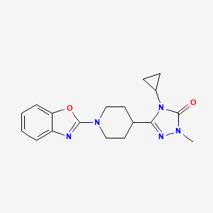 3-[1-(1,3-benzoxazol-2-yl)piperidin-4-yl]-4-cyclopropyl-1-methyl-4,5-dihydro-1H-1,2,4-triazol-5-one