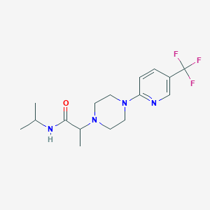 N-(propan-2-yl)-2-{4-[5-(trifluoromethyl)pyridin-2-yl]piperazin-1-yl}propanamide