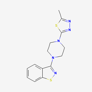 3-[4-(5-Methyl-1,3,4-thiadiazol-2-yl)piperazin-1-yl]-1,2-benzothiazole