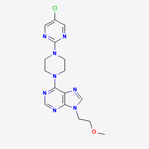 6-[4-(5-chloropyrimidin-2-yl)piperazin-1-yl]-9-(2-methoxyethyl)-9H-purine