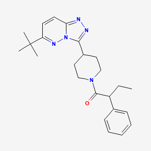 1-(4-{6-Tert-butyl-[1,2,4]triazolo[4,3-b]pyridazin-3-yl}piperidin-1-yl)-2-phenylbutan-1-one