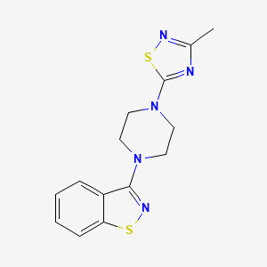 3-[4-(3-Methyl-1,2,4-thiadiazol-5-yl)piperazin-1-yl]-1,2-benzothiazole