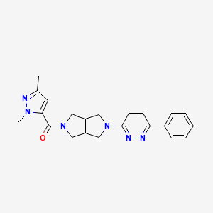 3-[5-(1,3-dimethyl-1H-pyrazole-5-carbonyl)-octahydropyrrolo[3,4-c]pyrrol-2-yl]-6-phenylpyridazine