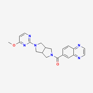 6-[5-(4-Methoxypyrimidin-2-yl)-octahydropyrrolo[3,4-c]pyrrole-2-carbonyl]quinoxaline