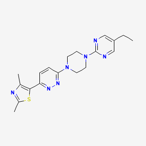 3-(2,4-Dimethyl-1,3-thiazol-5-yl)-6-[4-(5-ethylpyrimidin-2-yl)piperazin-1-yl]pyridazine